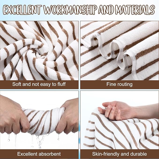 SmoothNovelty 16 Pack Microfiber Bath Towels Bulk 27'' x 60'' Oversized Size - Image 3