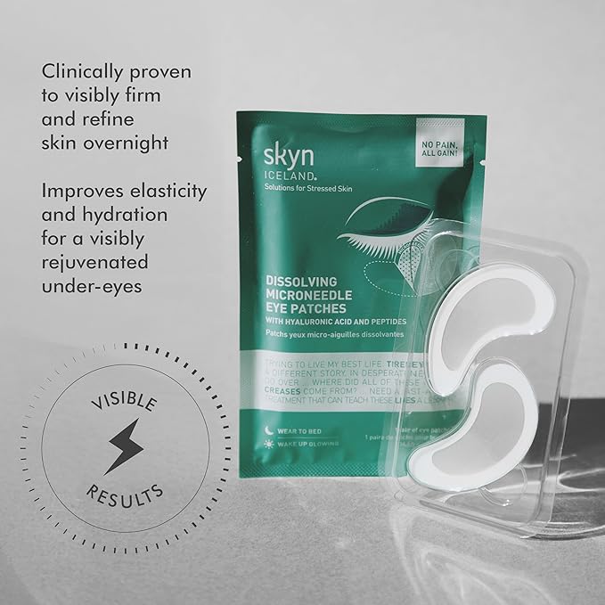 skyn ICELAND Dissolving Microneedle Under-Eye Patches — 39% Hyaluronic Acid & - Image 2