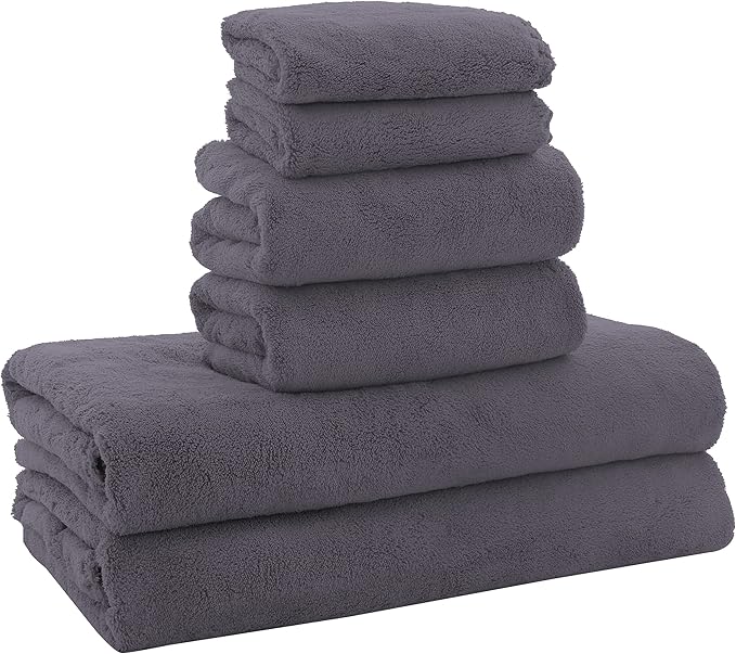 MOONQUEEN Ultra Soft Towel Set-Quick Drying-2 Bath Towels 2 Hand Towels 2 by MOONQUEEN