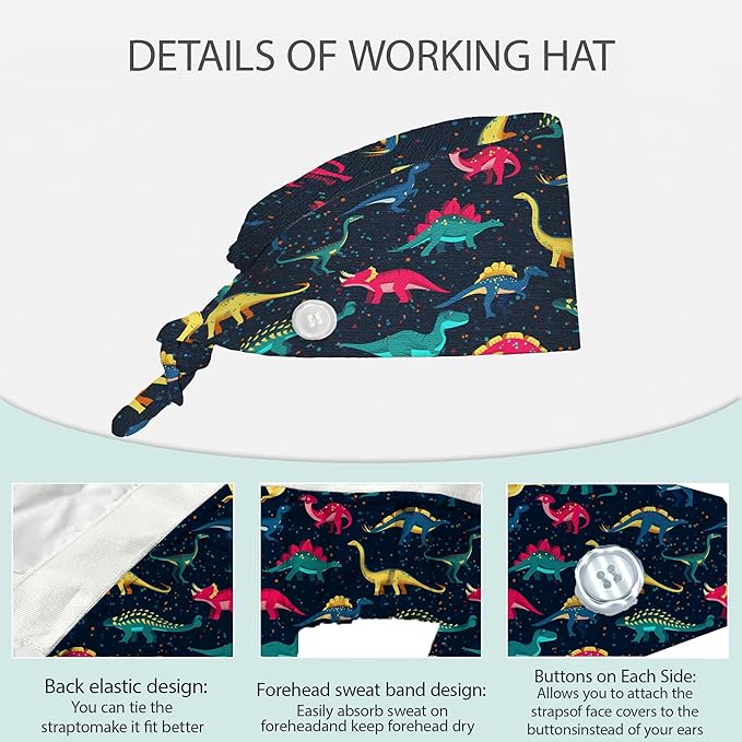 2 Pcs Working Cap with Sweatband - Image 3