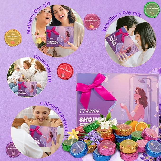 Shower Steamers Aromatherapy 24 Pack Shower Bombs - Image 6