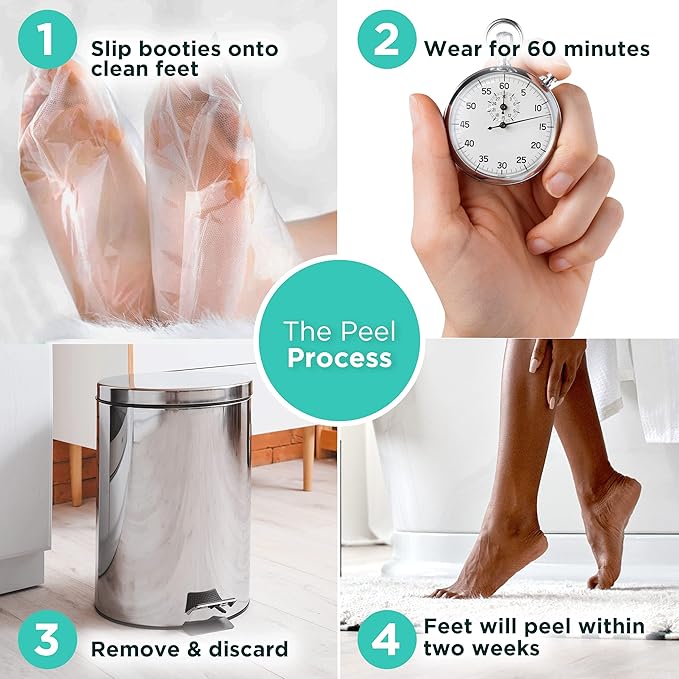 DERMORA Foot Peel Mask | Skin Exfoliating Foot Masks - Image 5
