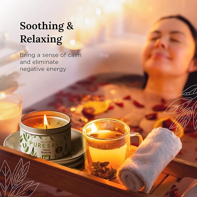 Magnificent 101 Long-Lasting Pure Sage Smudge Candle | 6 Oz - Image 4