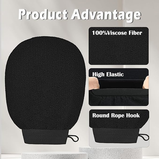 Ultra Thin Exfoliating Glove, Tanning mitt, Dead Skin Remover - Image 3