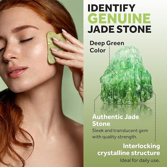 Jade Roller for Face and Gua Sha Set - Image 6
