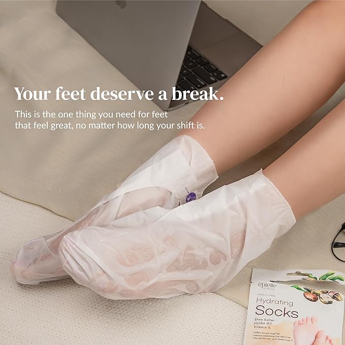 Epielle Nourishing Foot Mask 6 Pairs, Repair and Soften - Image 7