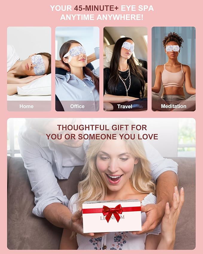 Steam Eye Masks Disposable 24 Pack, 45+ Min Self Heating Eye Mask - Image 7