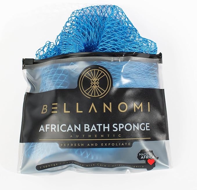 BELLANOMI African Exfoliating Net Sponge, Ethically sourced from Nigeria by Bellanomi