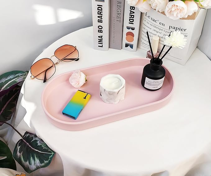 Pink Small Tray, 3 Pack Oval Tray - Image 2