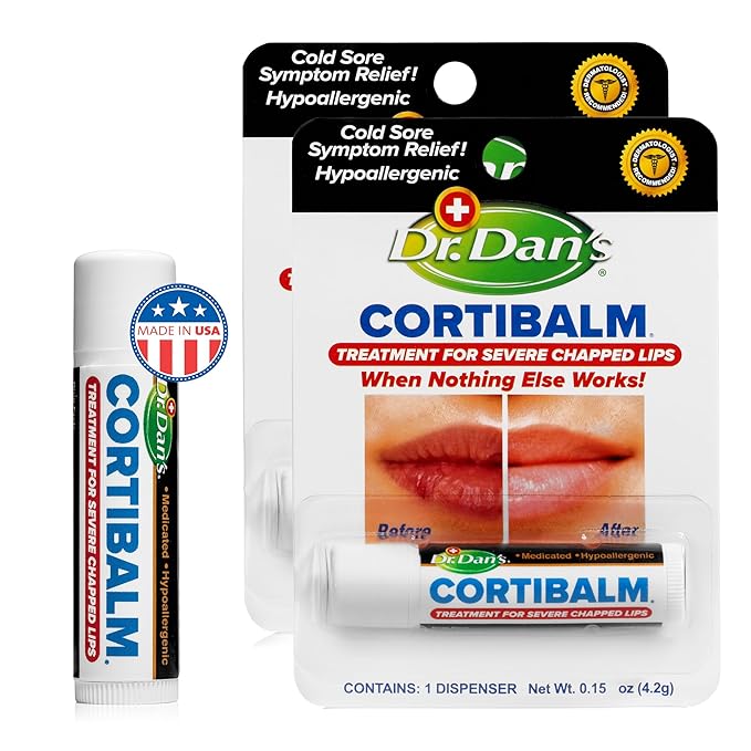 Dr. Dan's Cortibalm- 2 Pack- for Severe Chapped Lips and Cold Sore Relief - Image 5
