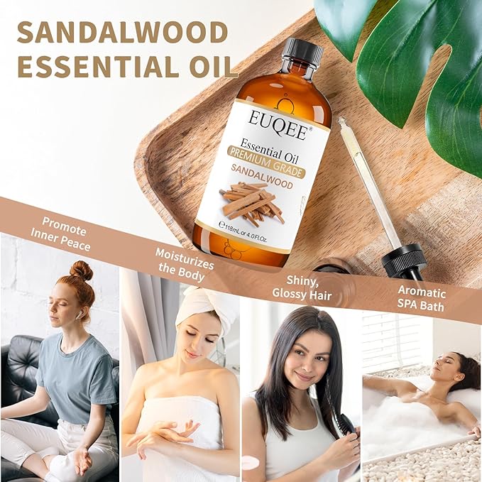 EUQEE Sandalwood Essential Oil Sandalwood Oil Oil - Image 3