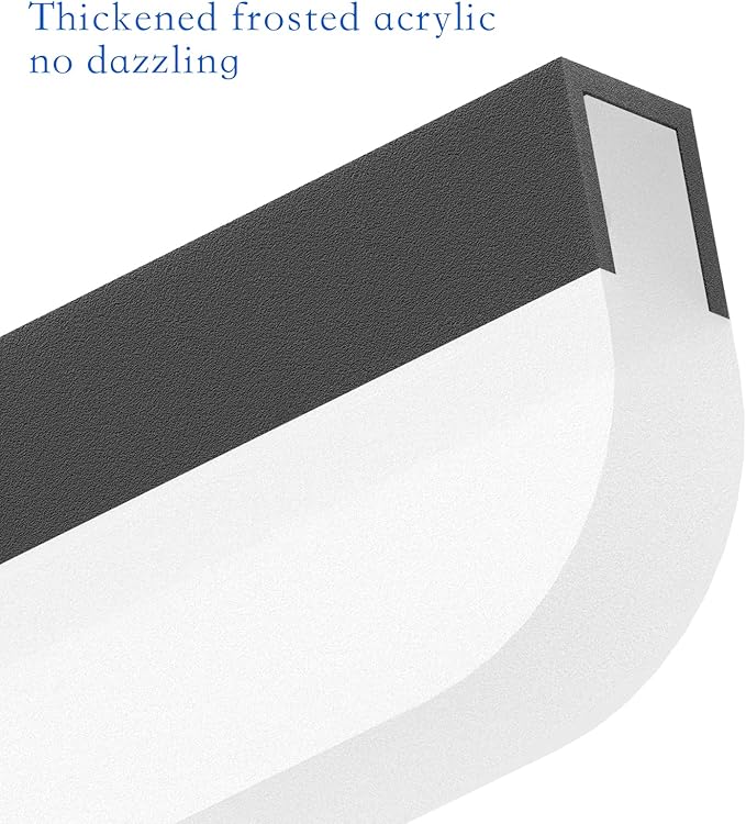 Ralbay 32" Black Bathroom Vanity Lights 36W Frosted Aluminum Modern LED Matte - Image 7