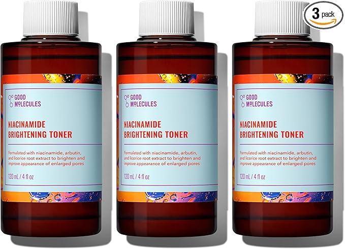Good Molecules Niacinamide Brightening Toner Pack 3 – 120 ml / 4 fl oz Each | by GoodMolecules
