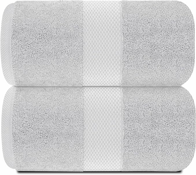 White Classic Luxury Soft Bath Sheet Towels - Image 2
