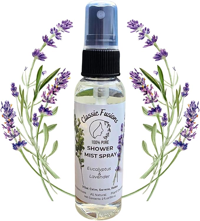 100% Pure Eucalyptus Shower Mist Spray- 2oz Natural Mist by ClassicFusions