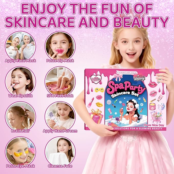 Spa Party Supplies for Women, Hand Cream, Lip Balm, Under Eye Patches, Lip Mask - Image 8