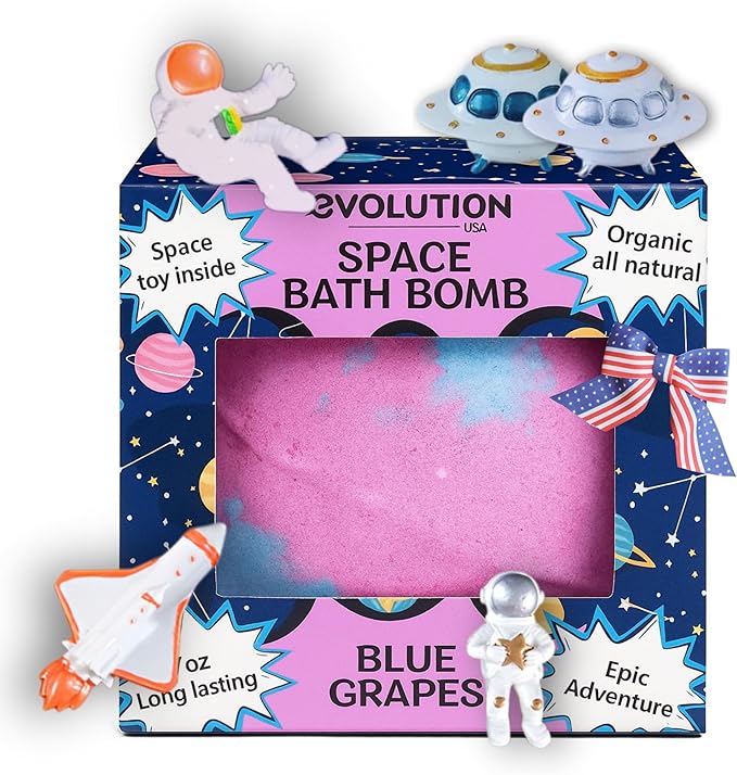 EvolutionUSA 1 Space Bath Bomb for Boys & Girls by EvolutionUSA