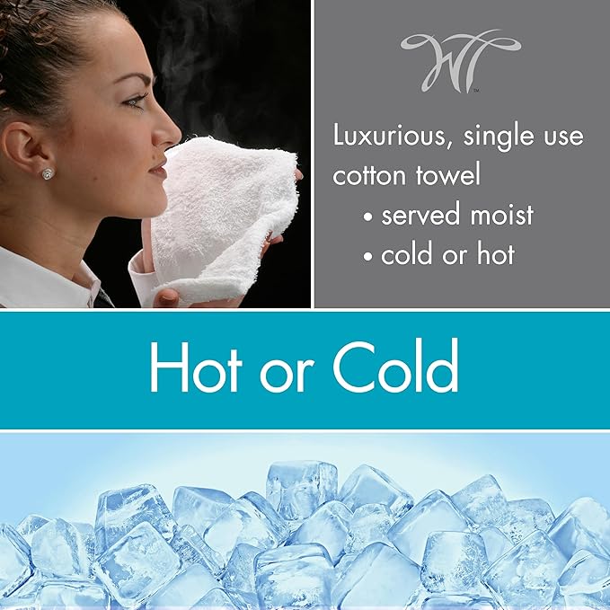 White Towel Services 8" x 8" in Moist Cotton Towel Individually Wrapped - Image 7