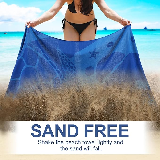Genovega Oversized Turkish Beach Towel 72"x36" - Image 3