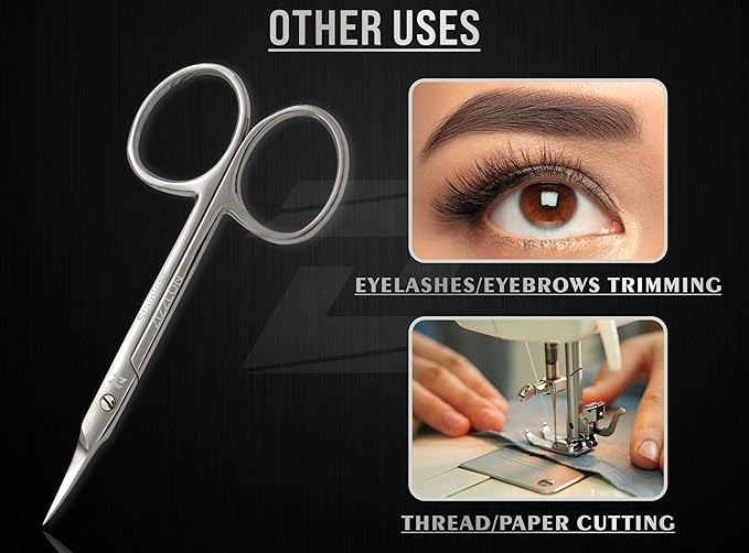 Professional Cuticle Scissors Extra Fine Curved - Image 3