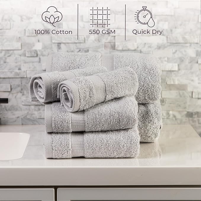 Lavish Home 6 Piece Towel Set - Image 2