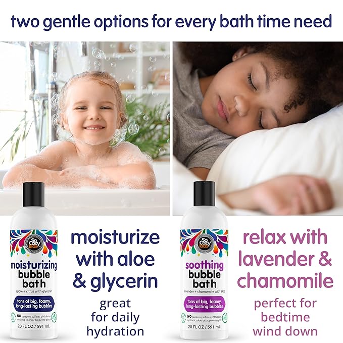 SoCozy Soothing Bubble Bath for Kids, Lavender & Chamomile, Moisturizing - Image 7