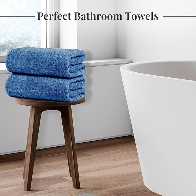 Tens Towels Pack of 8 Towels Set, 2 Extra Large Bath, 2 Hand, 4 Washcloths - Image 2