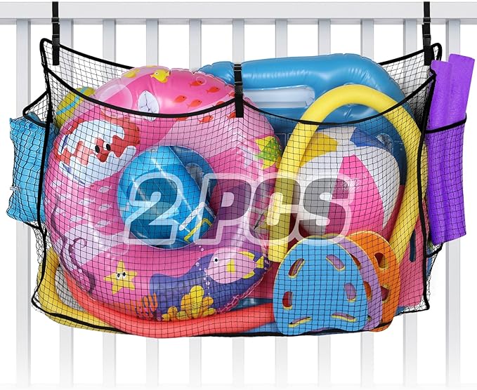 2Pcs Large Pool Float Toy Storage Net by Cosweet