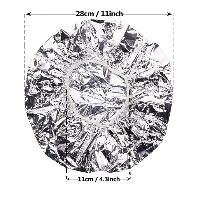 Tupalizy 4PCS Deep Conditioning Heat Cap Aluminum Foil Shower Cap - Image 2