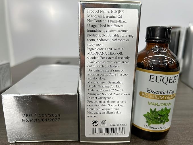 EUQEE Marjoram Essential Oil 118 ml Large Bottle Premium Marjoram Oil - Image 8