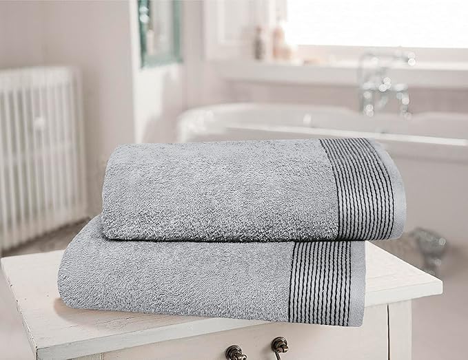 Belizzi Home Ultra Soft 2 Pack Oversized Bath Towel Set 28x55 inches, 100% - Image 2