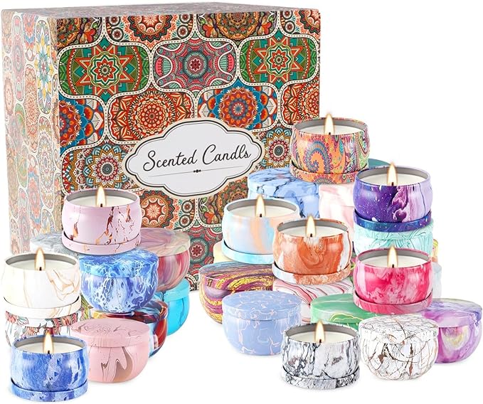 YOROXRG 36 Pack Scented Candles, Soy Wax Travel Tin Jar Candles, Aromatherapy - Image 7