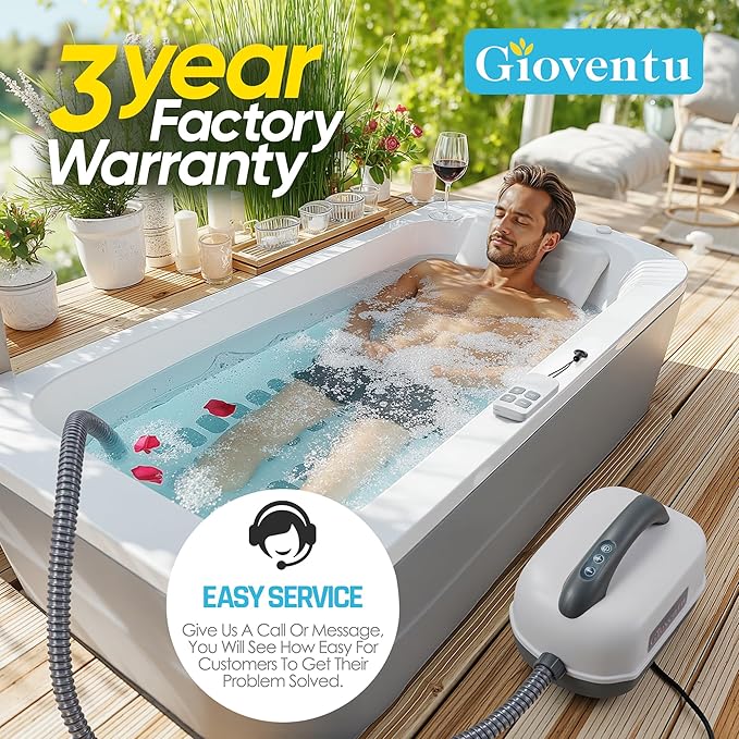 Powerful Bubble Spa Mat – Fits Most Bathtubs, Portable 6-Speed Bathtub Massager - Image 6