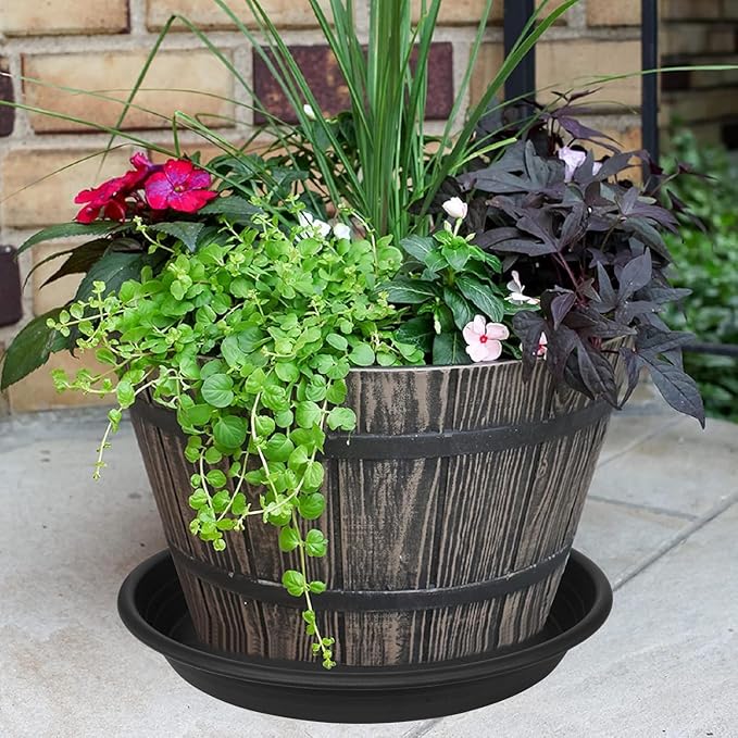 2 Pack of 22 inch Extra Large Plant Saucer, Extra-Deep 3.4" Plant Tray - Image 4