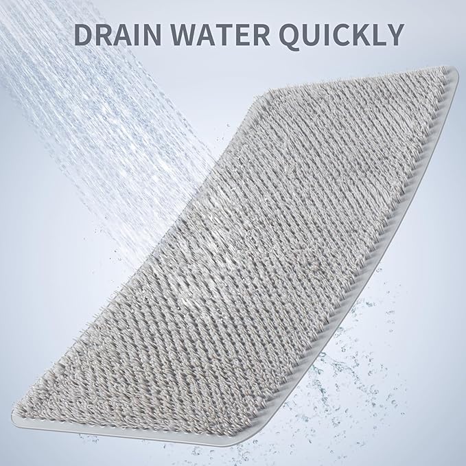 Yolife Shower Foot Scrubber Mat, Anti-Slip Bath Mat - Image 4