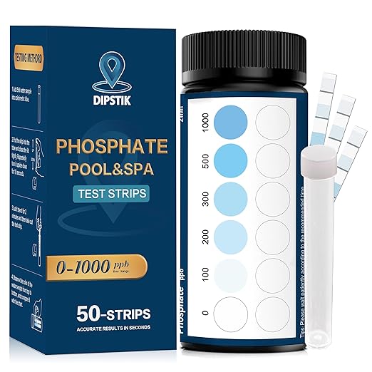 DIPSTIK Phosphate Test Kit for Pool, 50 Strips Phosphate Test Strip Quick and by DIPSTIK