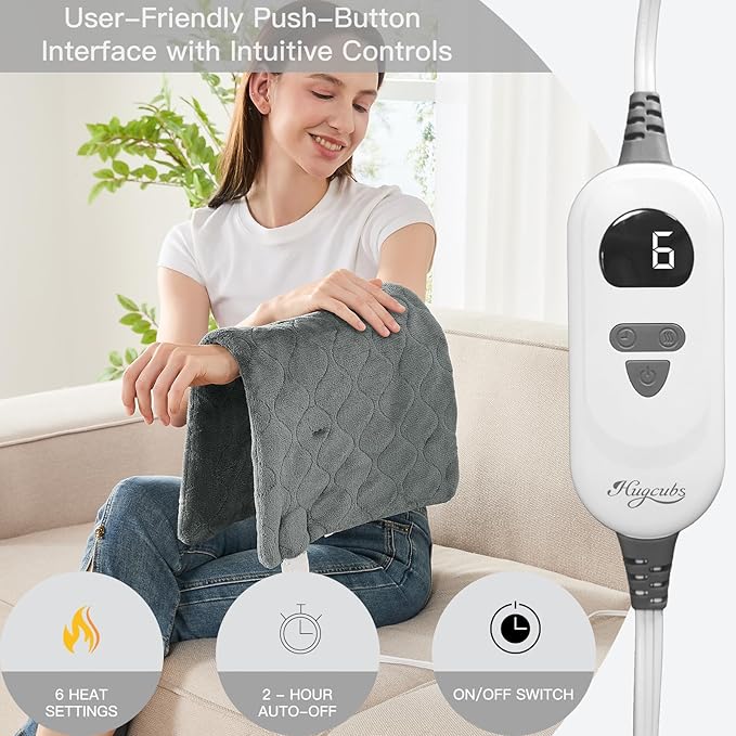 Heating Pad for Back Pain Relief fsa Eligible Items only List 12 x 24, Portable - Image 2