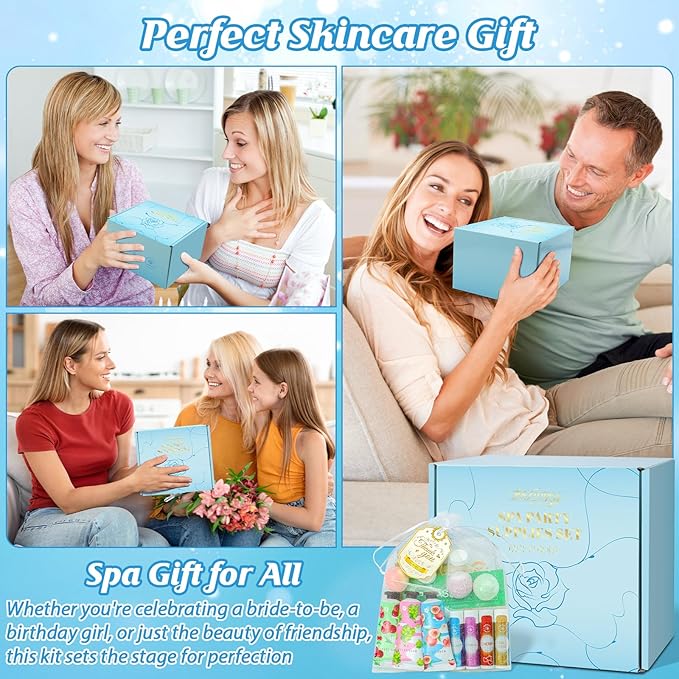 80PCS Spa Birthday Party Supplies, Include Face Masks, Lip Balm, Hand Cream - Image 7