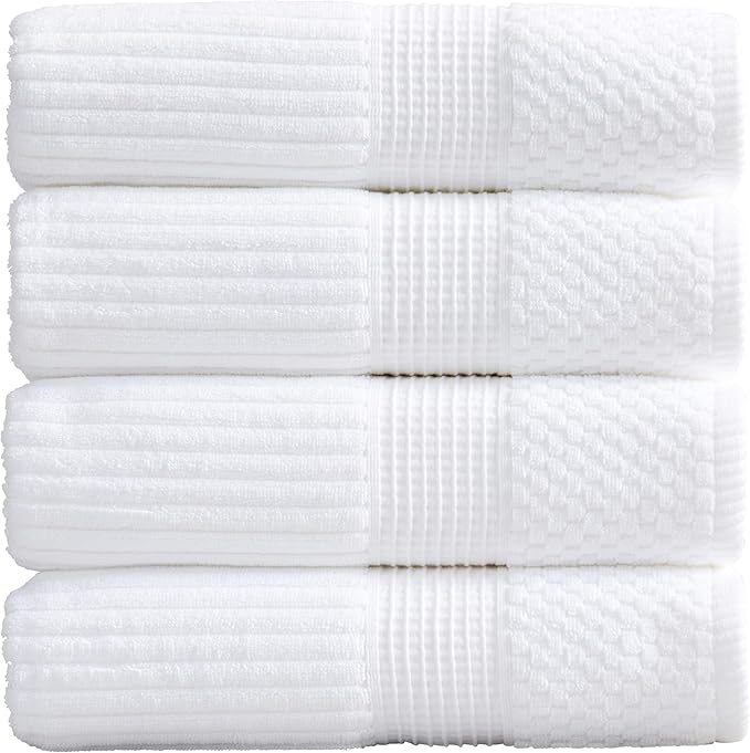 Springtree Home 100% Cotton Bath Towel Set of 4 | Super Soft & Absorbent by SpringtreeHome