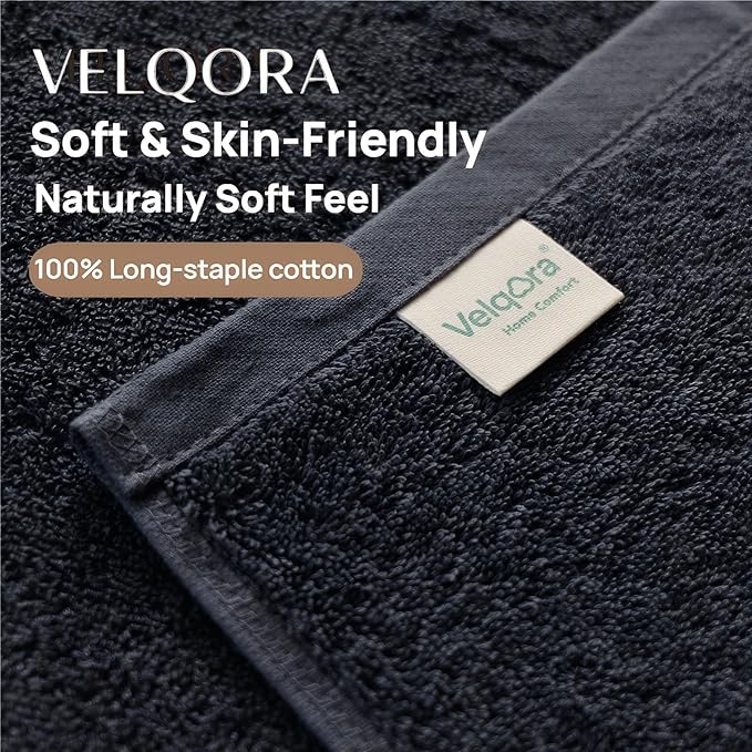 Bath Towels 4 Pack, 30 x 60 Inches, Large 100% Cotton Towels, Comfortable - Image 2