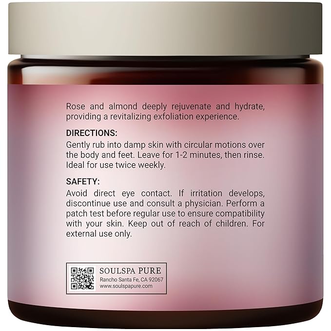 SOULSPA PURE Rose & Almond Body & Foot Scrub - Image 9