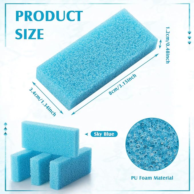 Batiyeer 100 Pcs Pumice Stone for Feet Scrubber Dead Skin Disposable Pedicure - Image 2