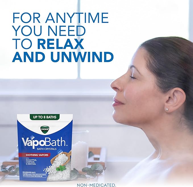 Vicks VapoBath, Bath Crystals, Soothing Non-Medicated Vicks Vapors, Refreshing - Image 4
