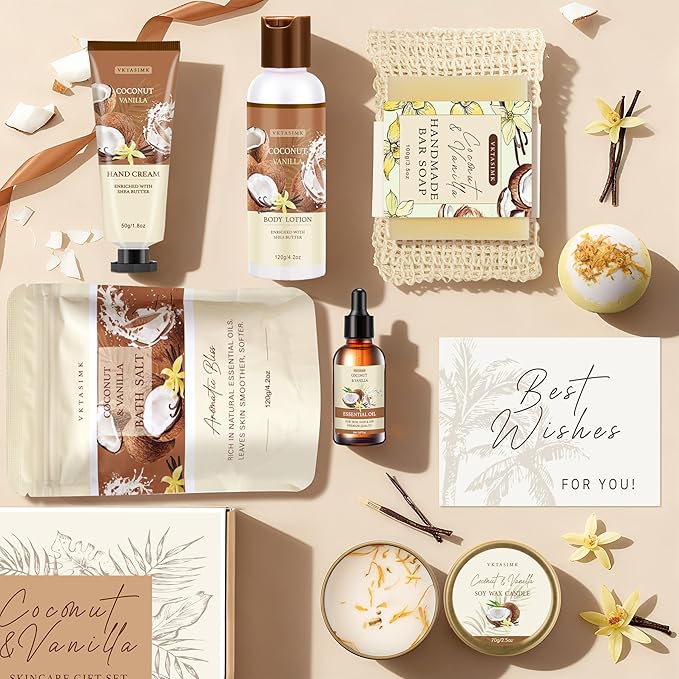 Gifts for Women Happy Birthday Gift Baskets, Bath and Body Gift Set Mothers Day - Image 2