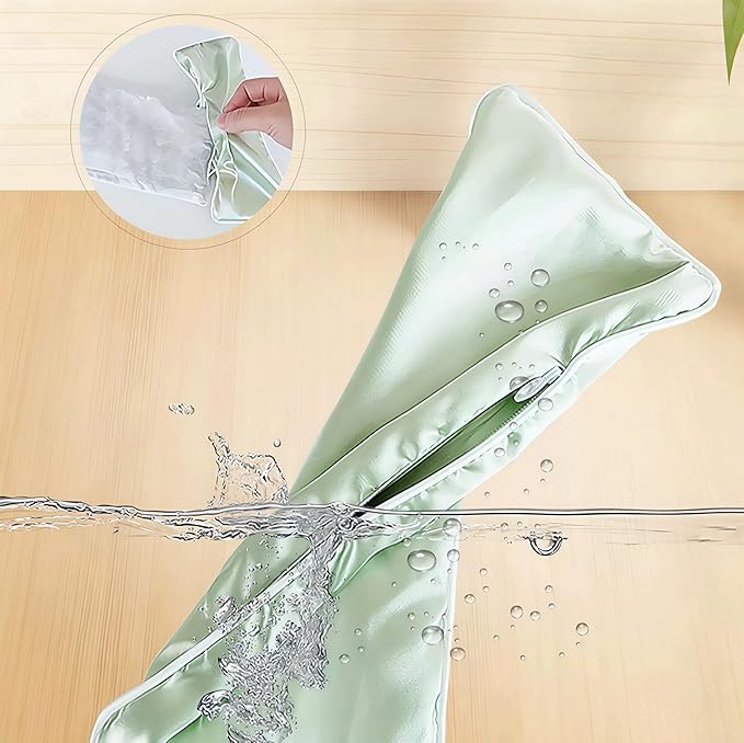 Flexseed Eye Pillow, Hot or Cold Weighted Satin Eye Mask, Microwaveable Moist - Image 7