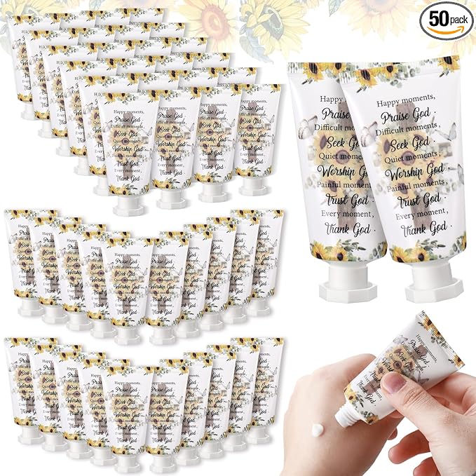 50 Pack Christian Hand Lotion Bulk Gifts by Heigble