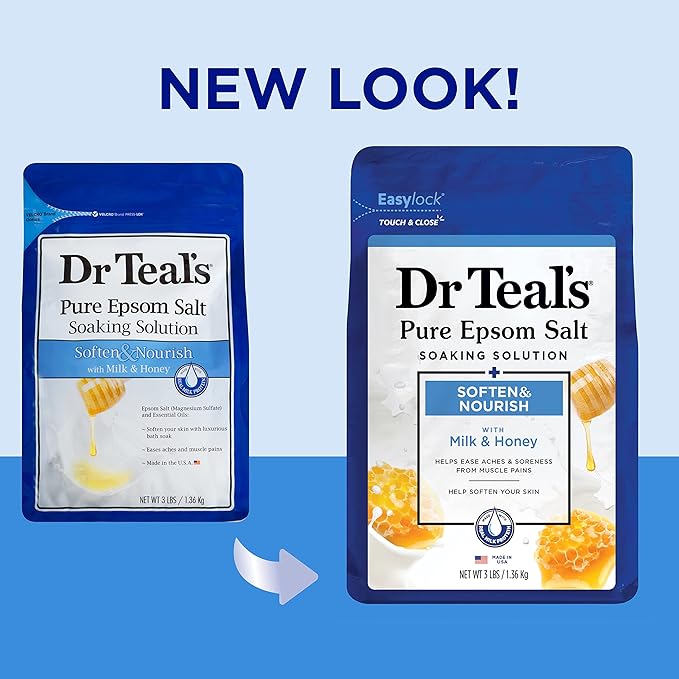 Dr Teal's Epsom Salt Soaking Solution, Soften & Nourish - Image 2