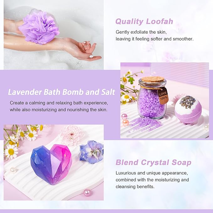 LUCOTIYA Gifts for Women, Mothers Day Gift Basket for Woman Birthday Wine - Image 6