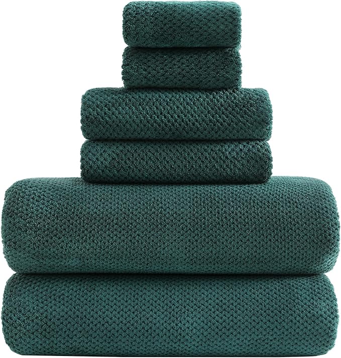 YTYC 29x59 Inch Bath Towels Set of 6 Large, Super Soft Lint Free Lightweight by YTYCTowels