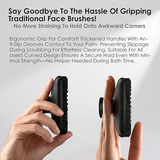 RamPula Face Scrubber & African Net, Silicone Exfoliating Brush - Image 4